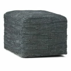 Garcia Square Pouf - WyndenHall Black -Ottomans Official Shop unnamed file 5469