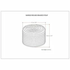 Mattise Round Pouf - WyndenHall -Ottomans Official Shop unnamed file 5516