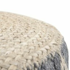 Nesbitt Round Pouf - WyndenHall Natural/gray -Ottomans Official Shop unnamed file 5531