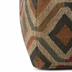 Mirella Square Moroccan Inspired Pouf Kilim Patterned - WyndenHall -Ottomans Official Shop unnamed file 5594