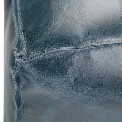 Rubin Square Pouf Teal - WyndenHall 7 Rubin Square Pouf Teal - WyndenHall - Image 5