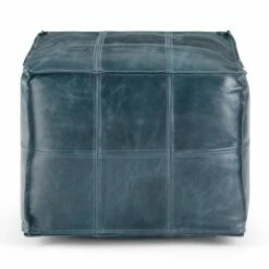 Rubin Square Pouf Teal - WyndenHall 15 Rubin Square Pouf Teal - WyndenHall -Ottomans Official Shop unnamed file 5619