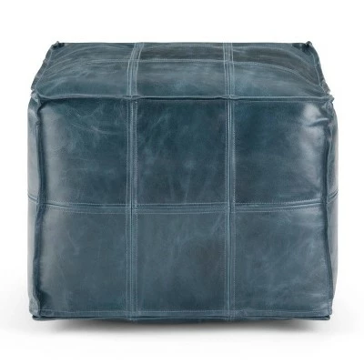 Rubin Square Pouf Teal - WyndenHall 9 Rubin Square Pouf Teal - WyndenHall - Image 7