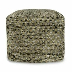Tabitha Square Woven PET Polyester Pouf Green/Black - WyndenHall 11 Tabitha Square Woven PET Polyester Pouf Green/Black - WyndenHall -Ottomans Official Shop unnamed file 5665