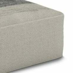 Irena Square Woven PET Polyester Pouf Gray/White - WyndenHall 9 Irena Square Woven PET Polyester Pouf Gray/White - WyndenHall -Ottomans Official Shop unnamed file 5716