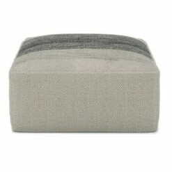 Irena Square Woven PET Polyester Pouf Gray/White - WyndenHall 11 Irena Square Woven PET Polyester Pouf Gray/White - WyndenHall -Ottomans Official Shop unnamed file 5718