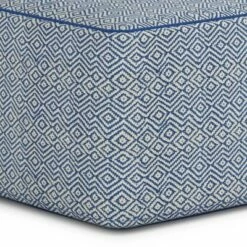 Dougan Square Pouf Patterned - WyndenHall Black/natural -Ottomans Official Shop unnamed file 5721