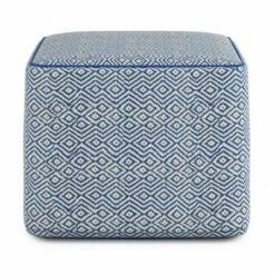 Dougan Square Pouf Patterned - WyndenHall Black/natural -Ottomans Official Shop unnamed file 5723