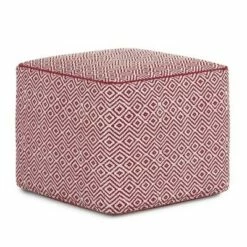 Dougan Square Pouf Patterned - WyndenHall Black/natural -Ottomans Official Shop unnamed file 5726