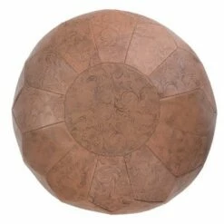 Rogen Round Pouf Brown - WyndenHall -Ottomans Official Shop unnamed file 5743