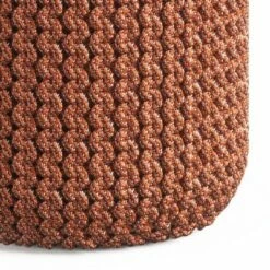 Allish Round Knitted PET Polyester Pouf Orange - WyndenHall 8 Allish Round Knitted PET Polyester Pouf Orange - WyndenHall -Ottomans Official Shop unnamed file 5795
