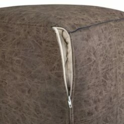 Dante Square Pouf Distressed Brown - WyndenHall -Ottomans Official Shop unnamed file 5803