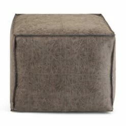 Dante Square Pouf Distressed Brown - WyndenHall -Ottomans Official Shop unnamed file 5806