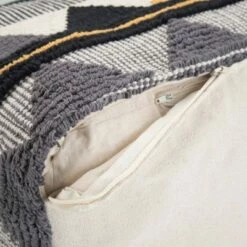 Bebe Transitional Square Pouf Black/Gray/White - WyndenHall -Ottomans Official Shop unnamed file 5834