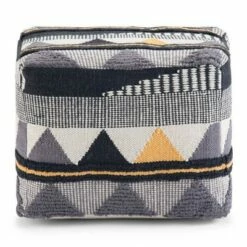 Bebe Transitional Square Pouf Black/Gray/White - WyndenHall -Ottomans Official Shop unnamed file 5837