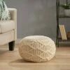 Morven Handmade Boho Fabric Pouf Cream - Christopher Knight Home 2 Morven Handmade Boho Fabric Pouf Cream - Christopher Knight Home -Ottomans Official Shop unnamed file 5877