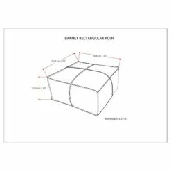 Polly Square Pouf Distressed Black Faux Leather - WyndenHall -Ottomans Official Shop unnamed file 5900