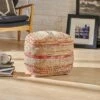 Caiman Boho Pouf Tan - Christopher Knight Home -Ottomans Official Shop unnamed file 5901