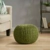 Moro Handcrafted Modern Cotton Pouf - Christopher Knight Home Ecru -Ottomans Official Shop unnamed file 5905