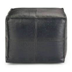 Dennie Square Pouf Black - WyndenHall -Ottomans Official Shop unnamed file 5918