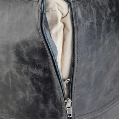 Templeton Square Pouf Black - WyndenHall 5 Templeton Square Pouf Black - WyndenHall - Image 3