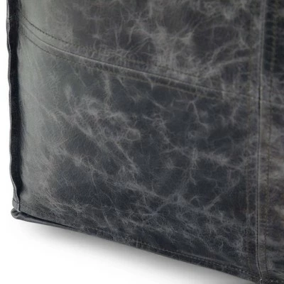 Templeton Square Pouf Black - WyndenHall 6 Templeton Square Pouf Black - WyndenHall - Image 4