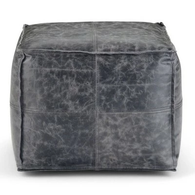 Templeton Square Pouf Black - WyndenHall 8 Templeton Square Pouf Black - WyndenHall - Image 6