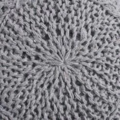 Mccardell Handcrafted Boho Fabric Pouf Charcoal - Christopher Knight Home -Ottomans Official Shop unnamed file 6014