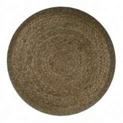 Maron Round Pouf Aqua/ Natural - WyndenHall -Ottomans Official Shop unnamed file 6041