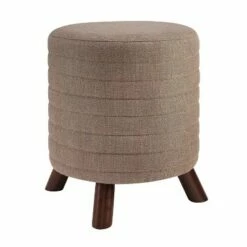 Rivard Round Stool - Linon Dark Gray -Ottomans Official Shop unnamed file 61