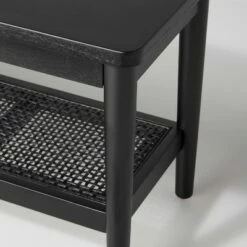 Hearth & Hand W/Magnolia Furniture Wood & Cane Accent Bench - Hearth & Hand™ with Magnolia Brown -Ottomans Official Shop unnamed file 611