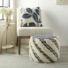 Mina Victory Life Styles Trendy Woven Indoor Pouf -Ottomans Official Shop unnamed file 6115