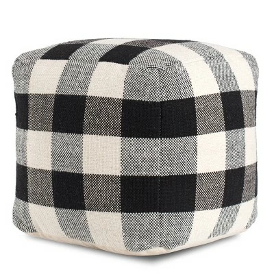 Chinese Checkers Pouf Black/White - Anji Mountain 4 Chinese Checkers Pouf Black/White - Anji Mountain - Image 2