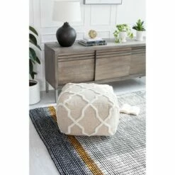 B Sides Moroccan Inspired Pouf - Anji Mountain Brown/ivory -Ottomans Official Shop unnamed file 6156