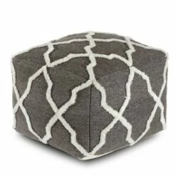 B Sides Moroccan Inspired Pouf - Anji Mountain Brown/ivory -Ottomans Official Shop unnamed file 6159