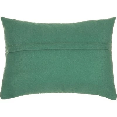 Mina Victory Outdoor Pillows AS130 Blue/Green 6 Mina Victory Outdoor Pillows AS130 Blue/Green - Image 4