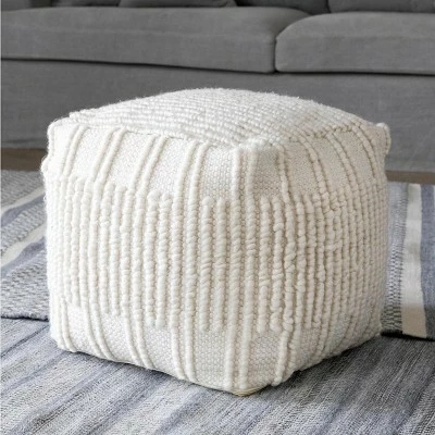 Park Hill Collection Indoor/Outdoor Ardwick Pattern Pouf 2 Park Hill Collection Indoor/Outdoor Ardwick Pattern Pouf