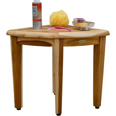 16" SnazzyCorner ED971 Wide Teak Shower Bench/Stool - EcoDecors 8 16" SnazzyCorner ED971 Wide Teak Shower Bench/Stool - EcoDecors - Image 6