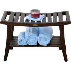 30" Harmony DT121 Wide Teak Wood Shower Bench with Handles - DecoTeak -Ottomans Official Shop unnamed file 6270