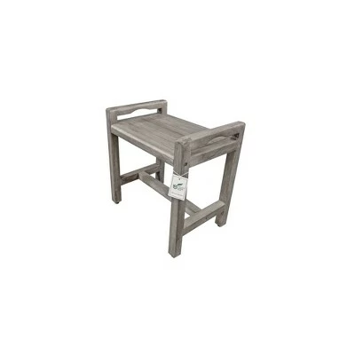 20" Eleganto GR107 Wide Teak Wood Shower Bench with Handles - CoastalVogue 5 20" Eleganto GR107 Wide Teak Wood Shower Bench with Handles - CoastalVogue - Image 3