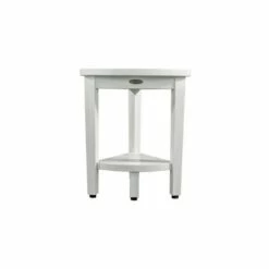 12" SnazzyCorner ED1122 Wide Teak Wood Shower Bench with Shelf - CoastalVogue -Ottomans Official Shop unnamed file 6282