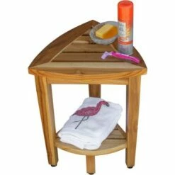 15" FlexiCorner ED975 Wide Teak Shower Bench/Stool - EcoDecors 14 15" FlexiCorner ED975 Wide Teak Shower Bench/Stool - EcoDecors -Ottomans Official Shop unnamed file 6291