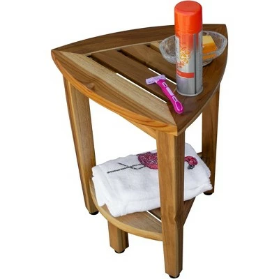 15" FlexiCorner ED975 Wide Teak Shower Bench/Stool - EcoDecors 8 15" FlexiCorner ED975 Wide Teak Shower Bench/Stool - EcoDecors - Image 6