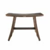 24" Satori DT161 Wide Teak Wood Shower Stool for Shaving Legs - DecoTeak