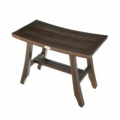 24" Satori DT161 Wide Teak Wood Shower Stool for Shaving Legs - DecoTeak -Ottomans Official Shop unnamed file 6307