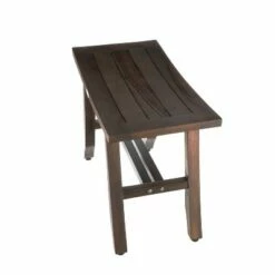 24" Satori DT161 Wide Teak Wood Shower Stool for Shaving Legs - DecoTeak -Ottomans Official Shop unnamed file 6308