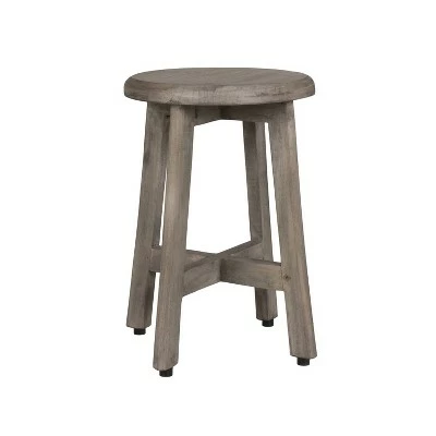 18" Shoji GR910 Tall Teak Wood Stool for Showers/Vanities - CoastalVogue 4 18" Shoji GR910 Tall Teak Wood Stool for Showers/Vanities - CoastalVogue - Image 2