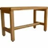 30" Eleganto ED996 Wide Teak Wood Bathroom/Shower Seat - EcoDecors