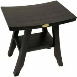 18" Satori GR167 Wide Teak Shower Bench with Shelf - CoastalVogue -Ottomans Official Shop unnamed file 6422