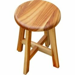 18" Shoji ED910 Tall Teak Stool for Showers/Vanities - EcoDecors -Ottomans Official Shop unnamed file 6431